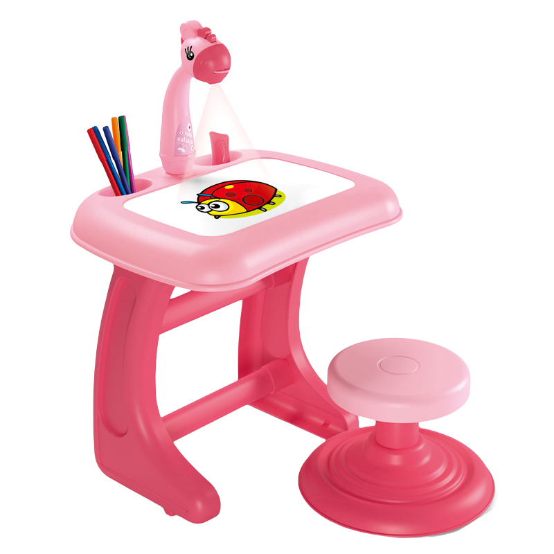 Zeichentisch Projektor Kinder rosa/pink