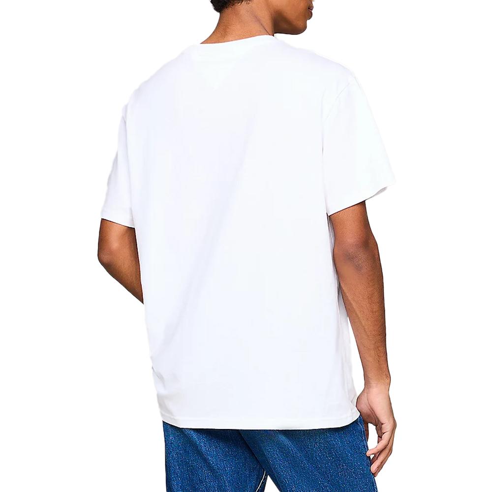 Tommy Hilfiger T-shirt Blanc Homme Tommy Hilfiger Street