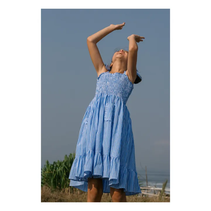 Kidsagogo Robe Eliza Rayée | Bleu