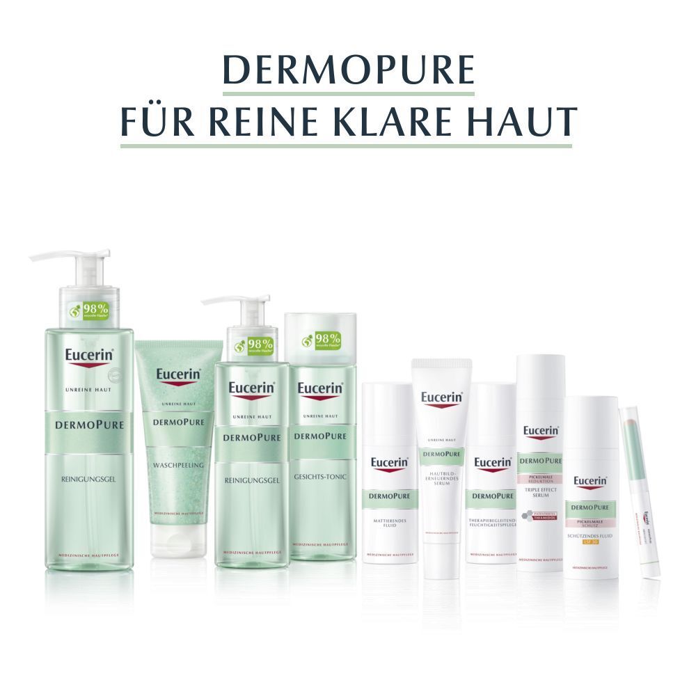 Eucerin® DermoPure Reinigungsgel + Eucerin® DermoPure mattierendes Fluid