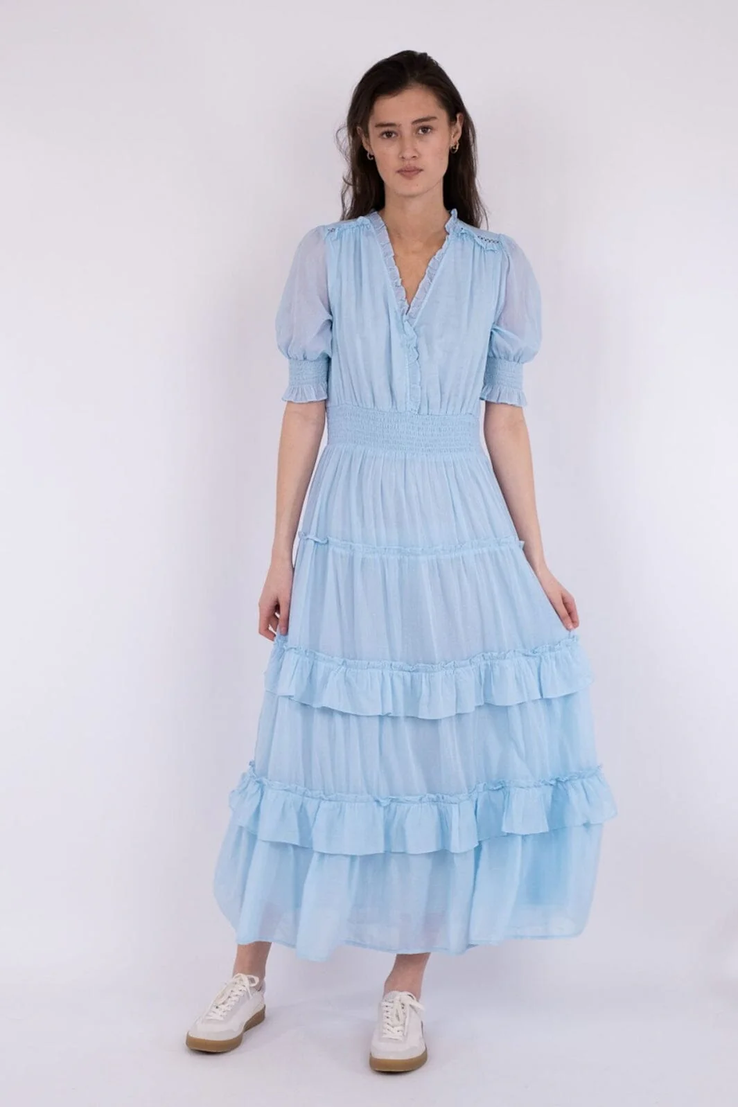 Neo Noir Sophie S Voile Dress light blue