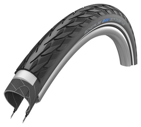 SCHWALBE Pneu Extérieur Delta Cruiser Plus 26 X 2.00 Noir Reflection
