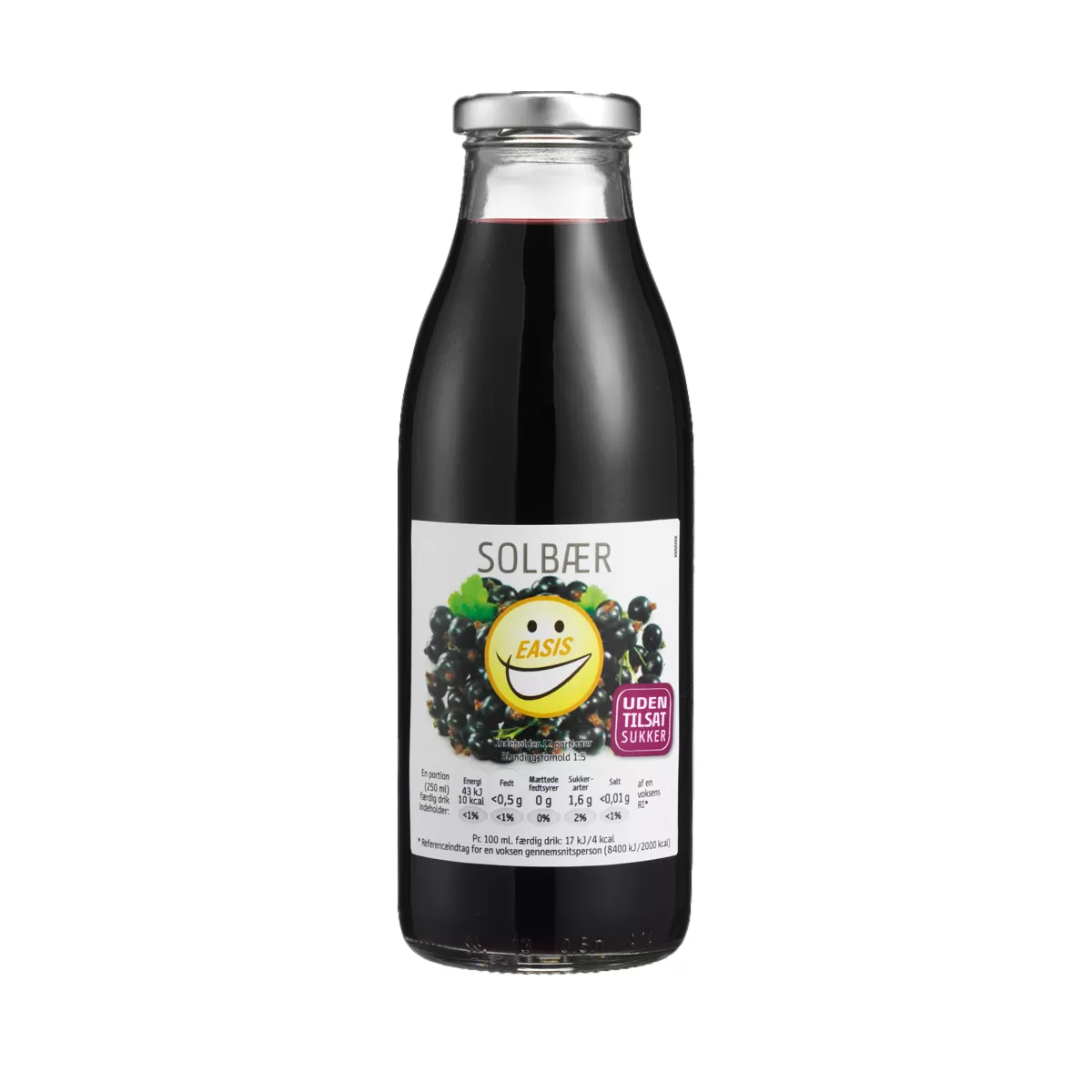 Easis Solbær Drik - 500 ml (3 liter færdigdrik)