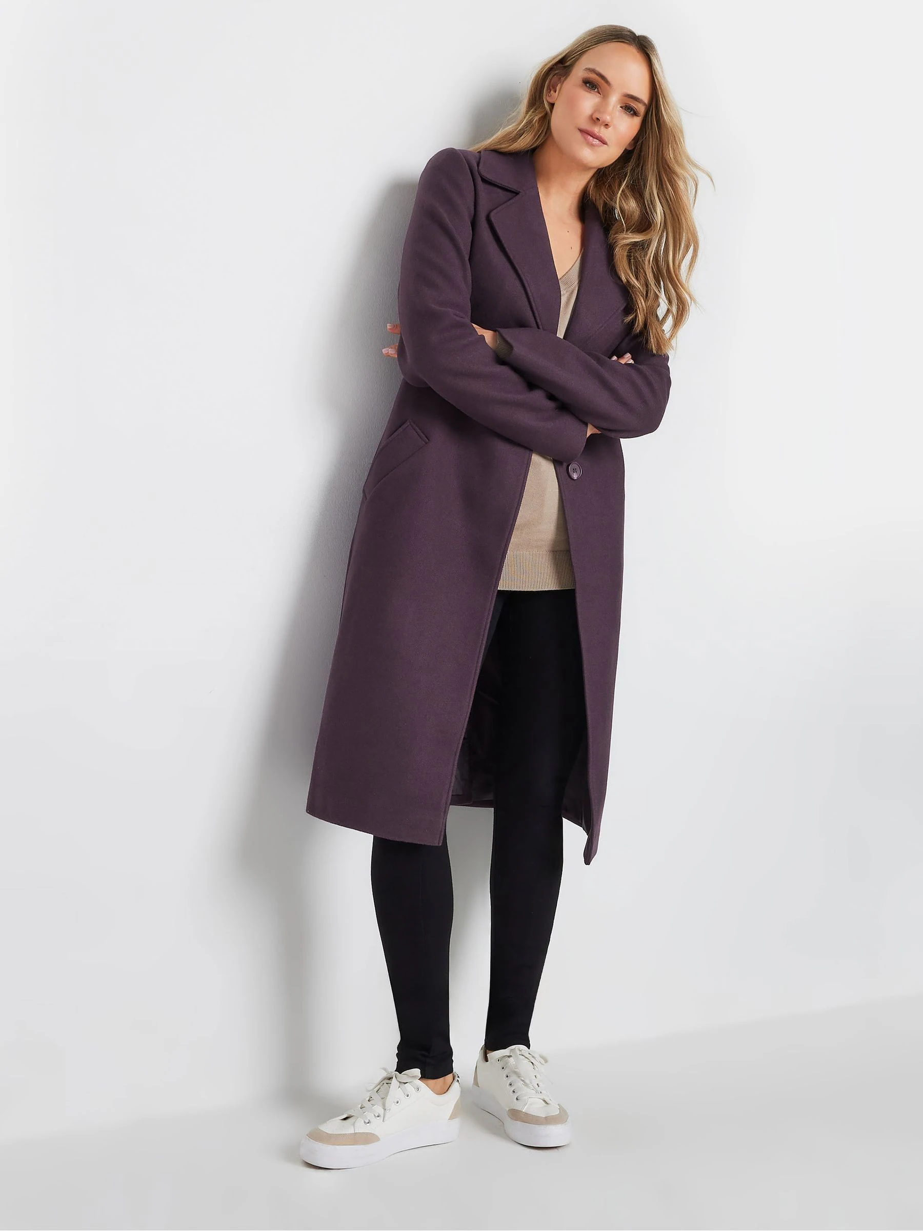 Paars - Long Tall Sally - Single-breasted jas