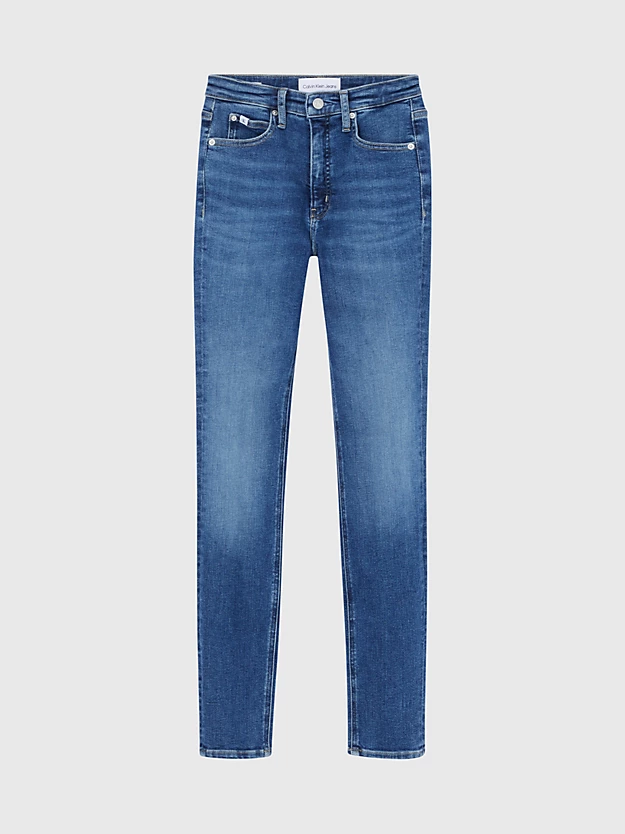 Calça jeans skinny de cintura alta