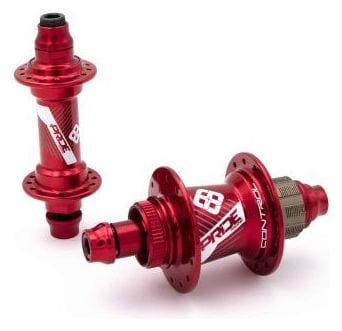 PAIRE DE MOYEUX PRIDE CONTROL EXP 28 troues - RED