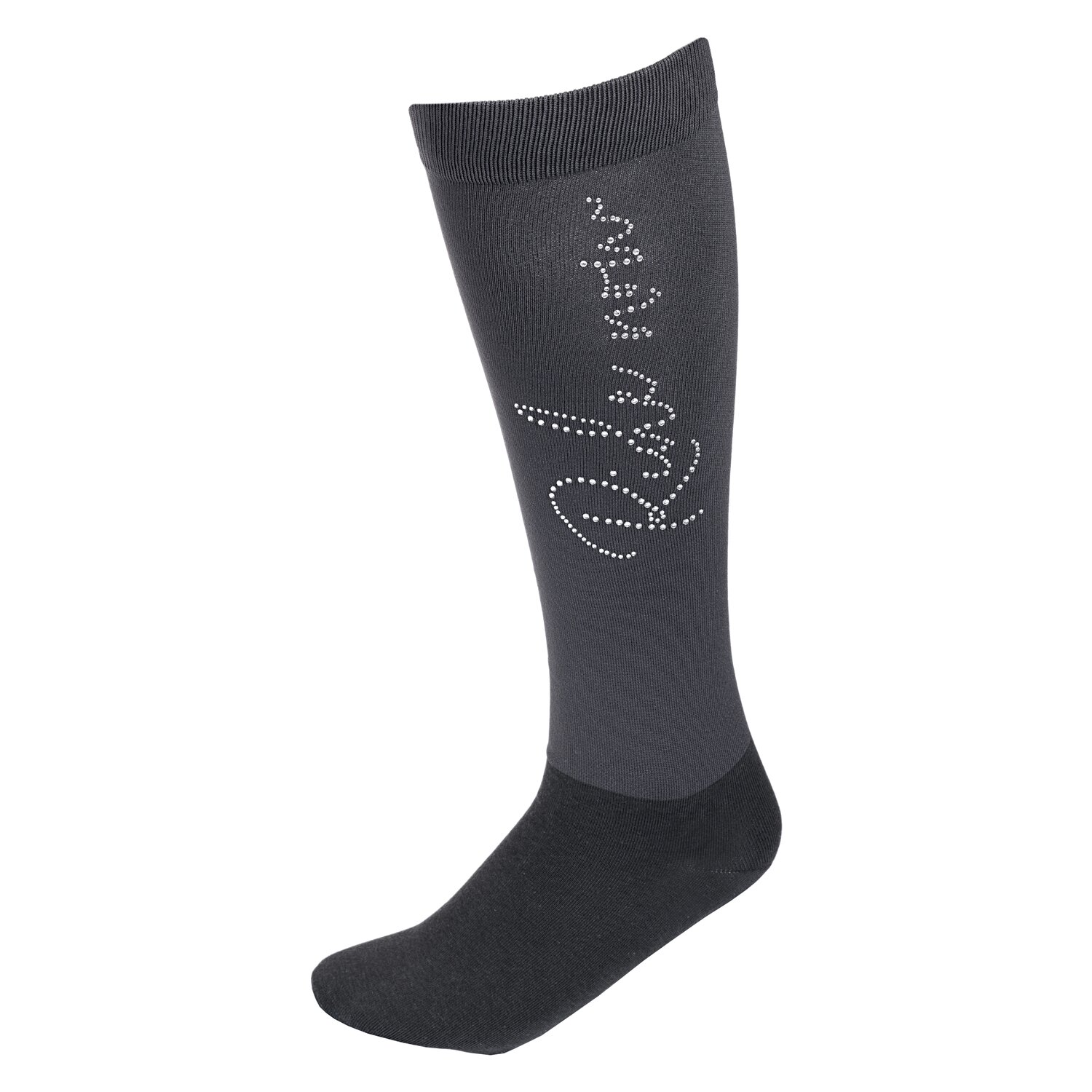 RIDE now Thinsocks mit Glitzerschriftzug - anthracite