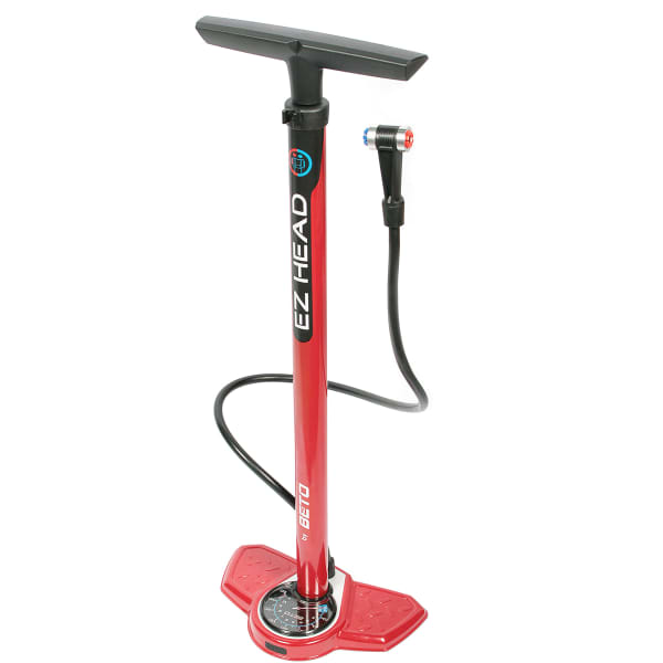 Pompe à vélo BETO POMPE A PIED EZ HEAD RED