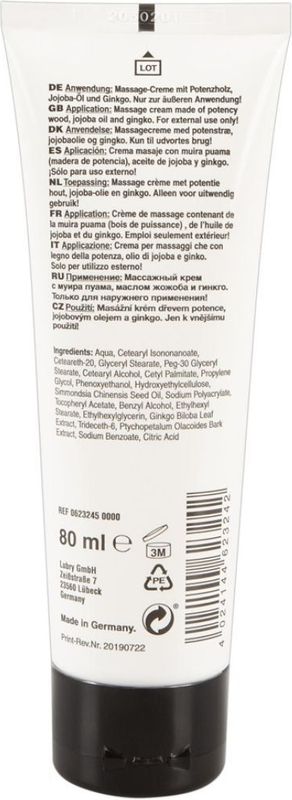 Stalen - Erectiekracht - Peniscrème - 80 ml
