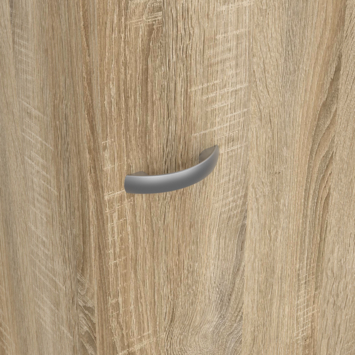 Opbergkast 1-deurs Cosmo eiken spaanplaat 200 x 49,2 x 47,1 cm