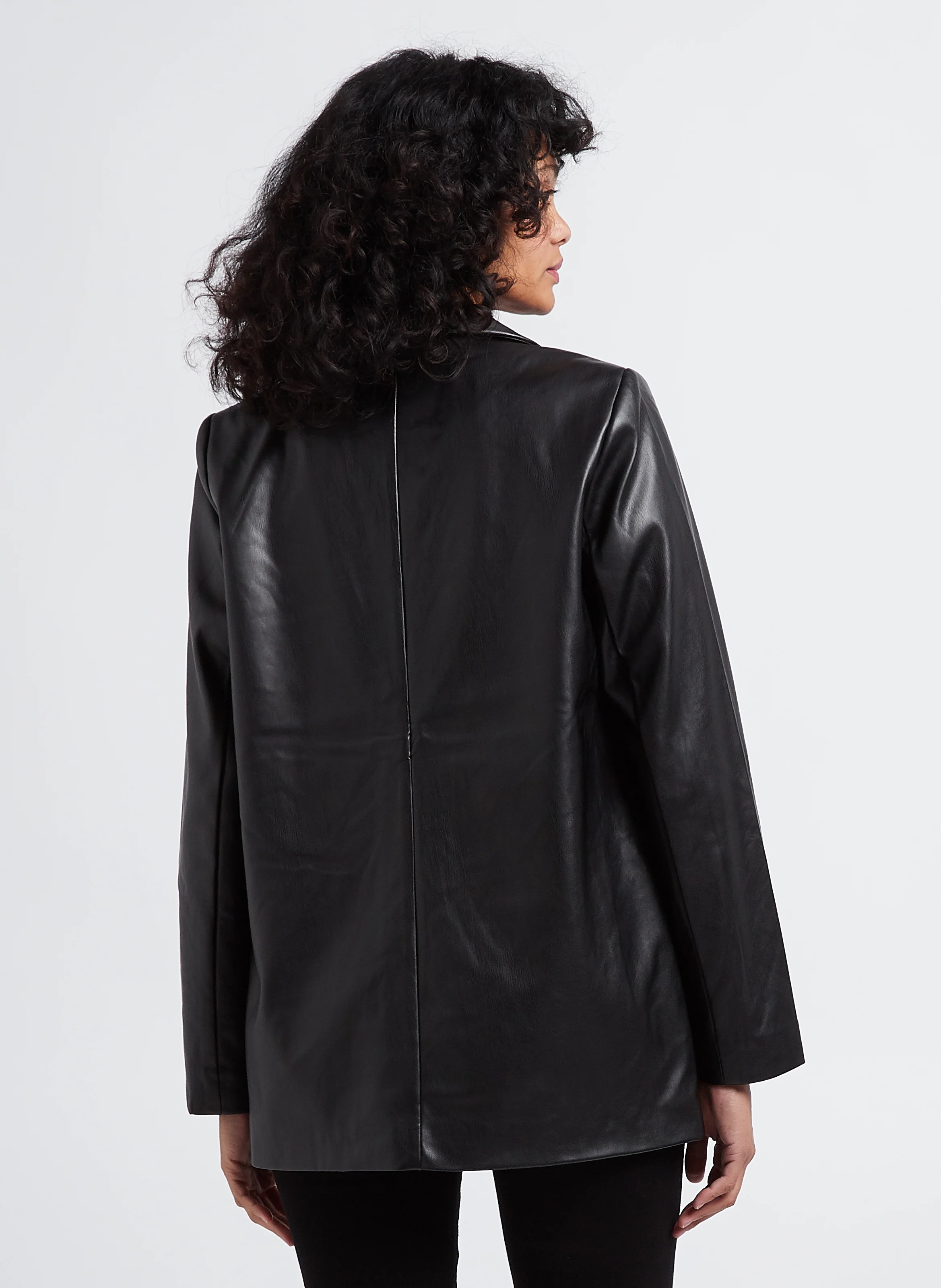 NILLE - Blazer droit col tailleur| Noir