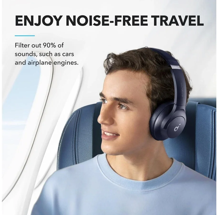 Anker - Høretelefoner - Soundcore Q20i - Blå