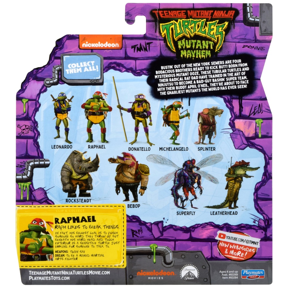 Teenage Mutant Ninja Turtles Mutant Mayhem Basisfigur - Raphael