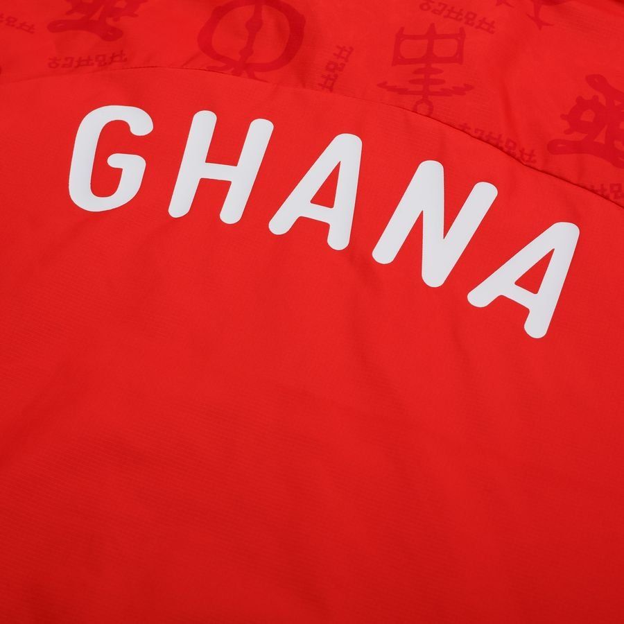 Ghana Veste Avant-Match Woven Anthem Africa Cup of Nations 2025 - Rouge/Blanc
