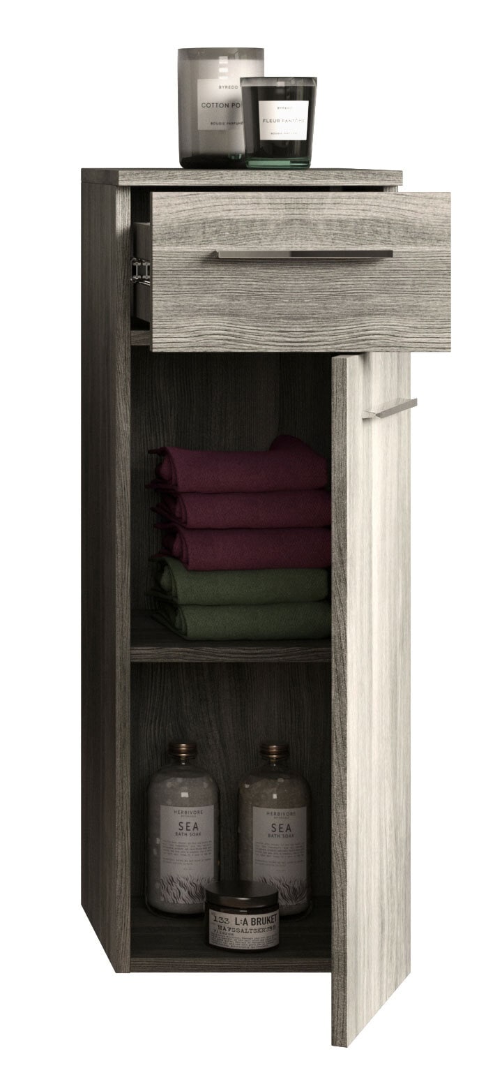 Hängeunterschrank York Rauchsilber grau 30x85x31 cm