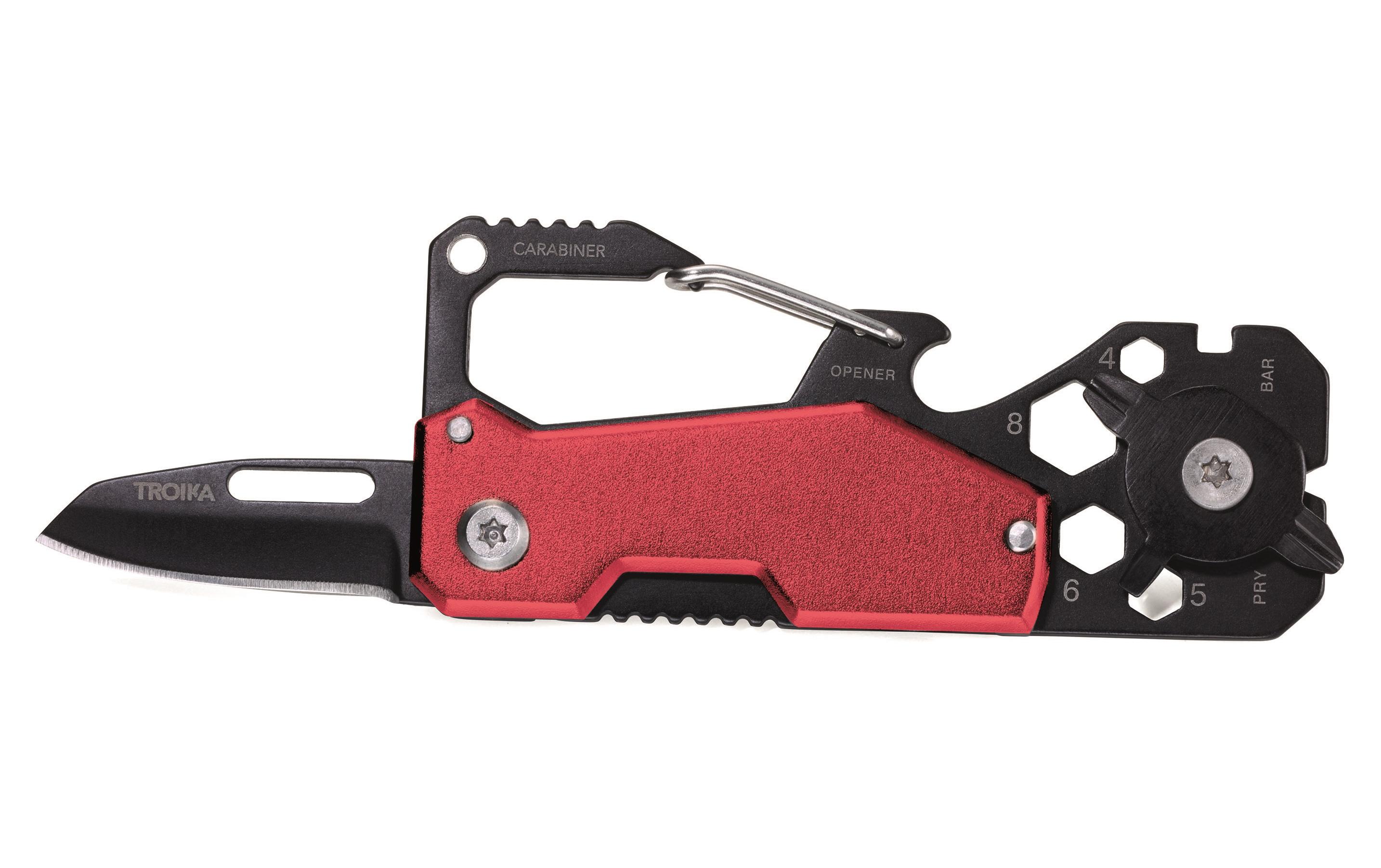 Taschenmesser Toolinator 10 Funktionen Rot/SchwarzTaschenmesser mit Wechselbaren Werkzeugen