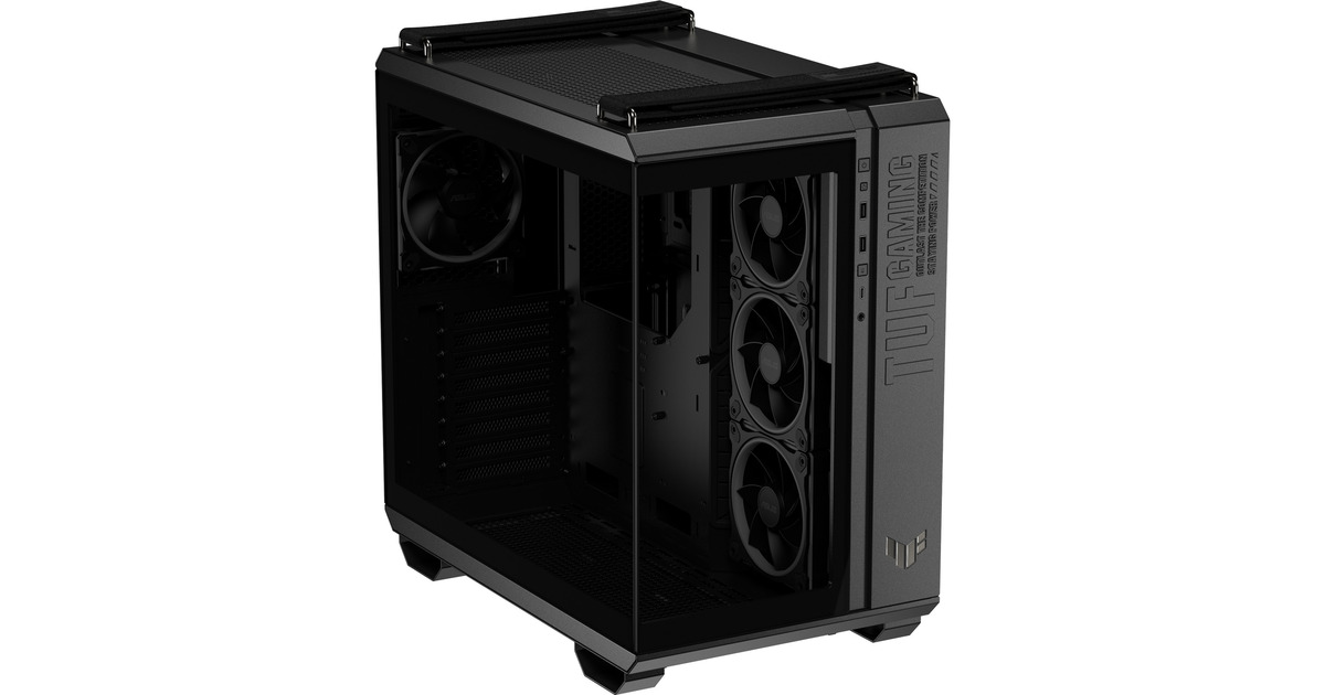 ASUSTUF Gaming GT502 Horizon ARGB midi tower behuizing  (Zwart | 3x USB-A | 1x USB-C | Tempered Glass)