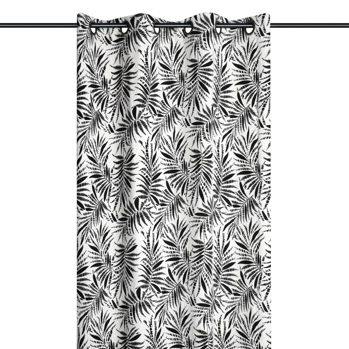 Rideau coton (140 x 260 cm) Ziana Noir
