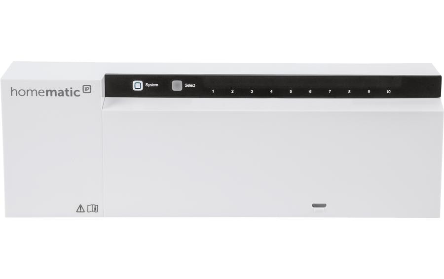 Smart Home Wired Fussbodenheizungsaktor 10-fach, 24 V<br>Steuerung der Fussbodenheizung im Homematic IP Wired System – HmIPW-FAL24-C10