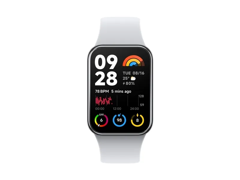 Xiaomi Smart Band 8 Pro - Aktivitetssporer med bånd - TPU - grå - håndledsstørrelse: 135-210 mm - display 1.74