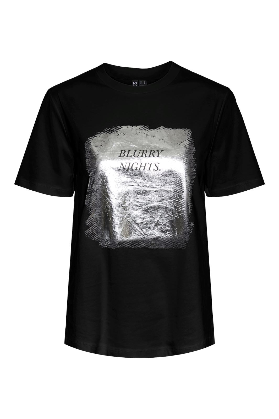 Pieces Pcreese Ss Printed T-Shirt 4693501 black blurry nights
