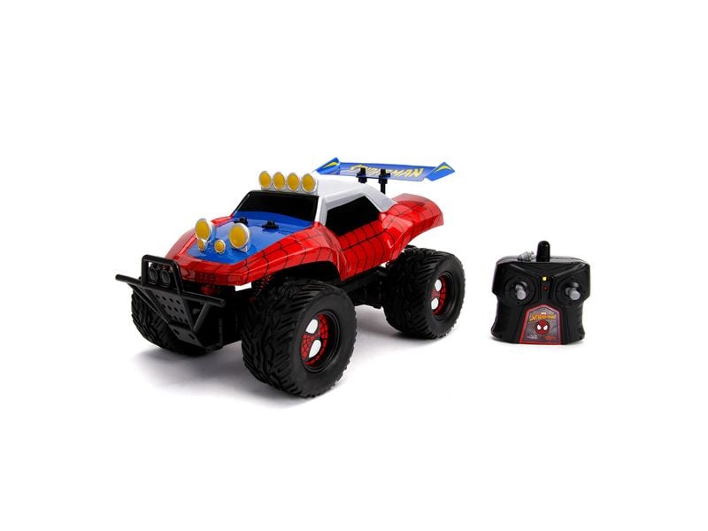 Jada Toys RC Spider-Man Buggy RTR, 1:14 Ferngesteuerter Buggy im Marvel Spider-Man Design