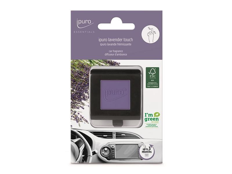 ipuro Auto-Lufterfrischer Lavender Touch Lufterfrischer für das Auto mit frisch-blumigem Duft
