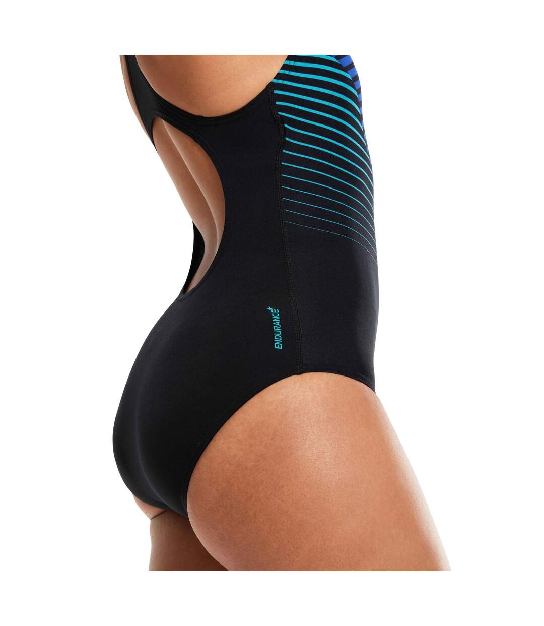 Speedo - Maillot de bain 1 pièce DIGITAL PLACEMENT MEDALIST - Femme (Noir / Bleu) - UTRD3104