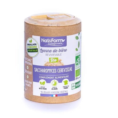 Levure De Bière Revivifiable Nat&Form - 90 Gélules