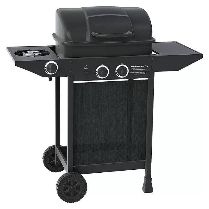 Gasgrill (Grillfläche (B x T): 45 x 34 cm, 4,7 kW, Anzahl Brenner: 2 Stk.)