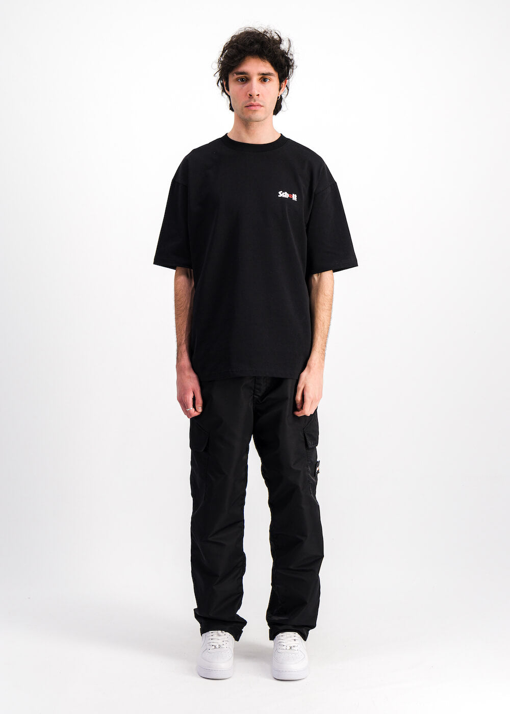 Wethenew Schott Double Logo T-Shirt Black