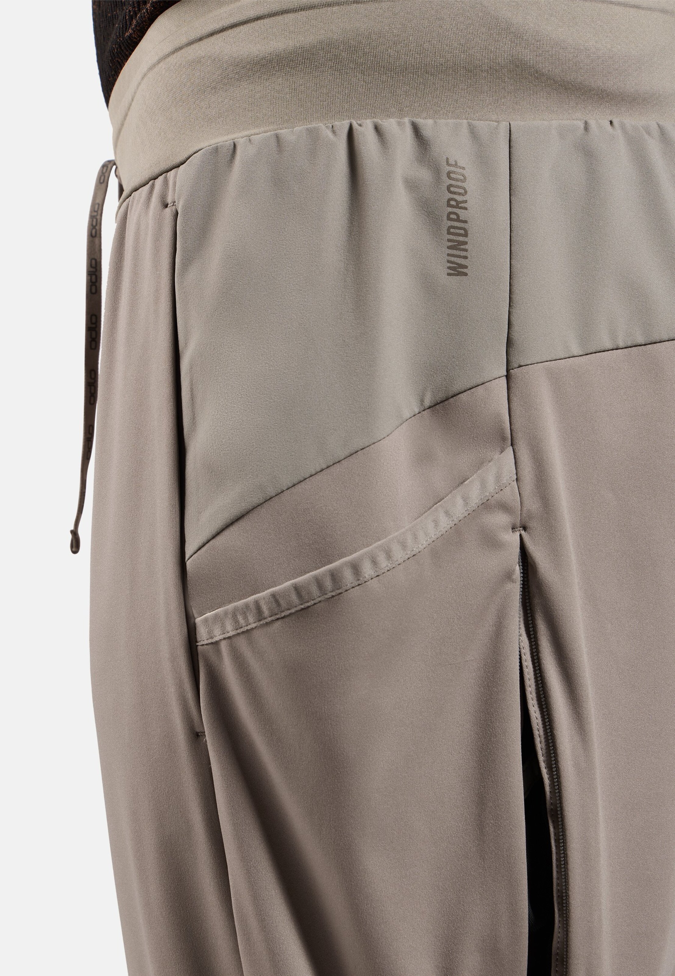 Winddichte Zeroweight Pro Warm Langlaufhose in cinder