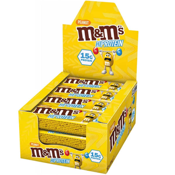 Barres énergétiques MARS PROTEIN M&M'S PROTEIN PEANUT BAR X12 UNICOLORE