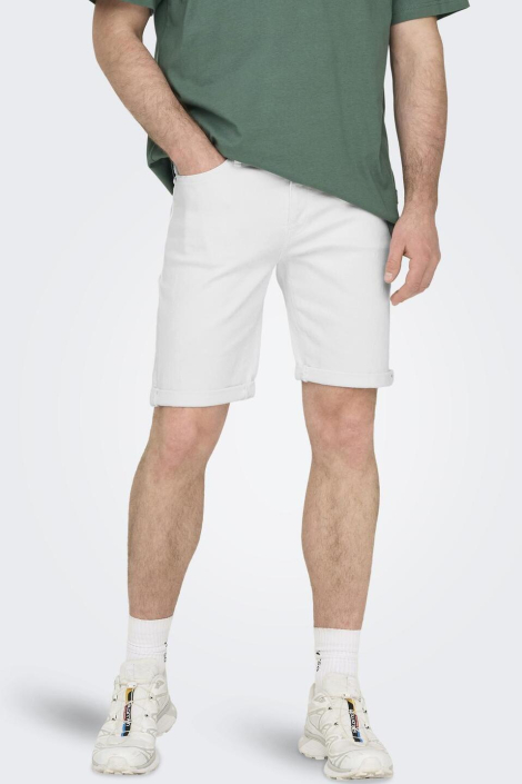 Only & Sons witte heren korte broek