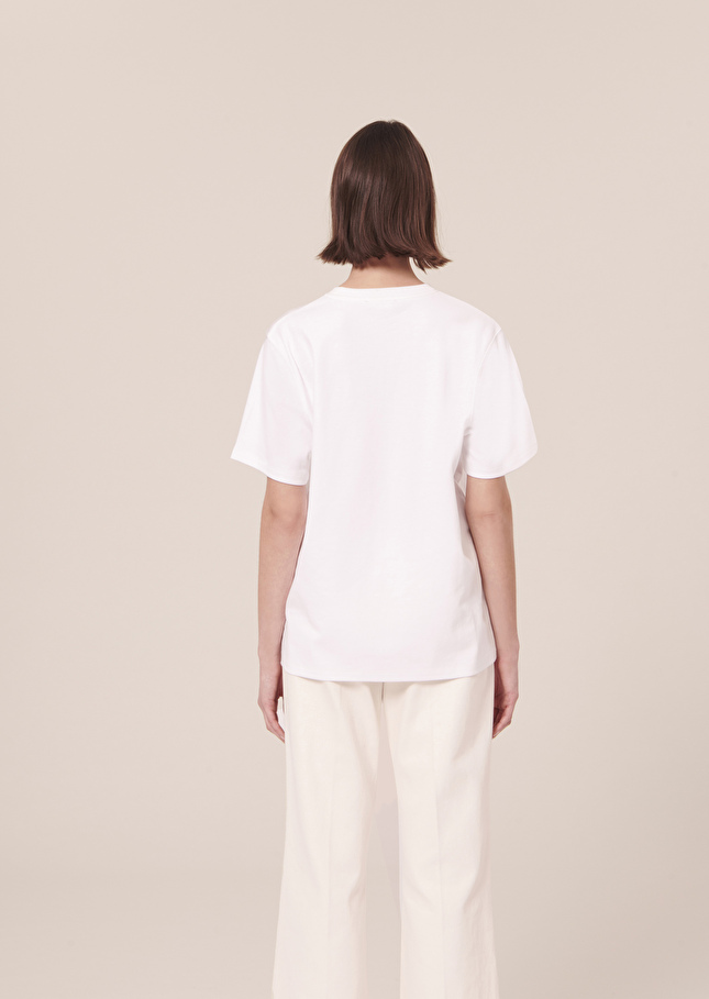 T-Shirt Taradollsblanc en jersey double