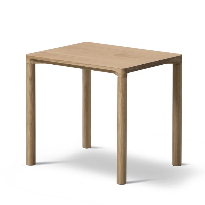 Fredericia - Piloti Sofatisch, 39 x 46,5 cm H 41 cm, Eiche schwarz lackiert