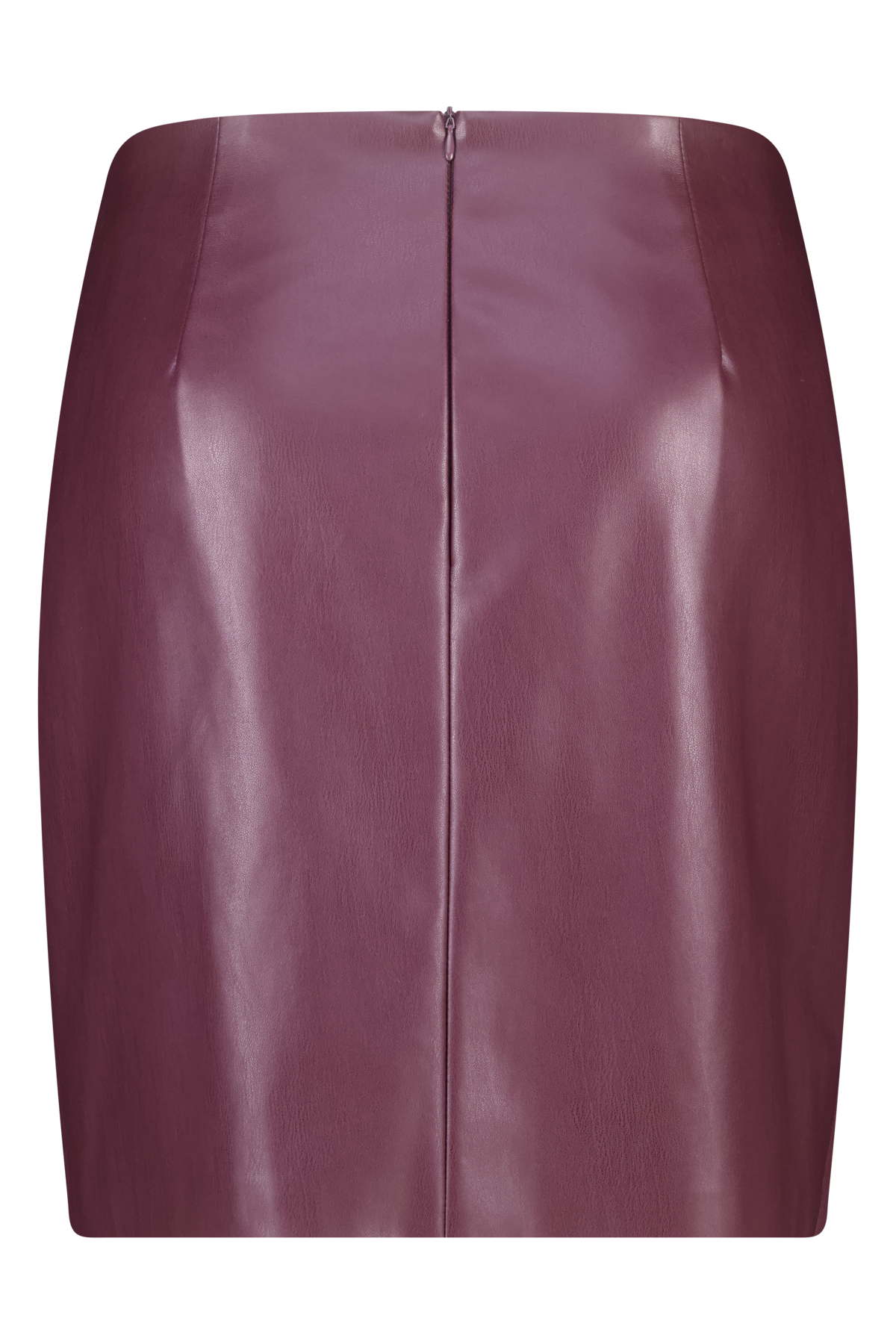 Rok in PU leerlook Bordeaux