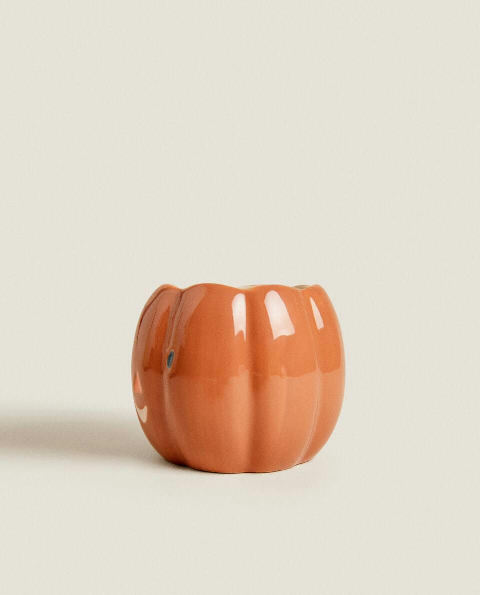 CANECA INFANTIL DE ABÓBORA PARA O HALLOWEEN