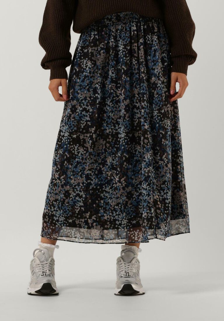 CATWALK JUNKIE grijze catwalk junkie midirok sk cloudy leaves