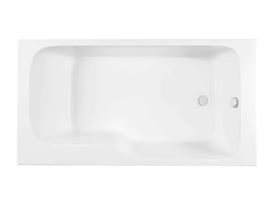 Baignoire bain douche JACOB DELAFON Malice 160 x 85 cm version Droite, Blanc mat
