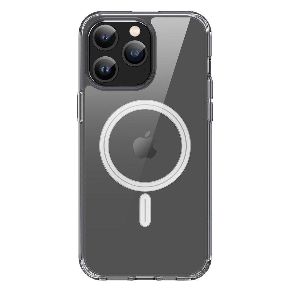 iPhone 15 Pro MagSafe Hybrid Hardcase Hülle TPU Bumper   Kunststoff Rückseite - Transparent