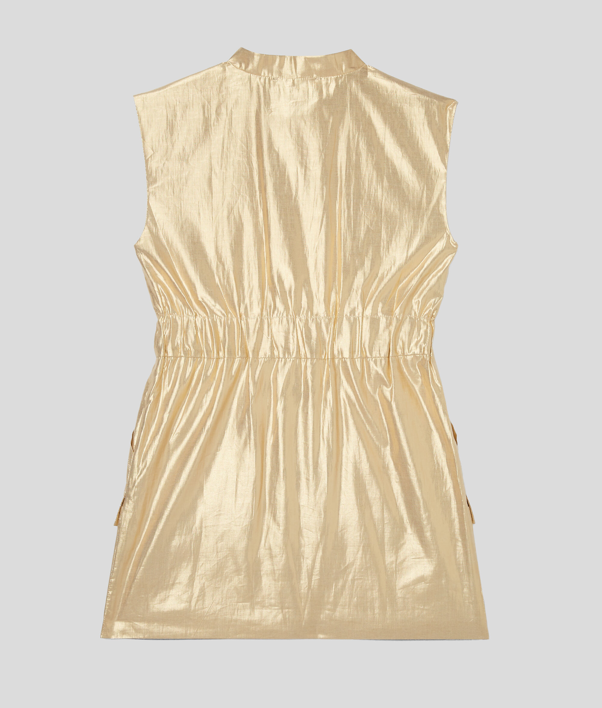 Robe dorée zippée pour fille