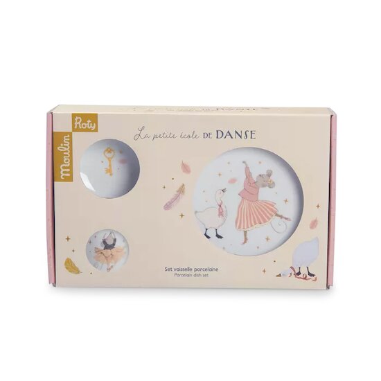 La Petite École de Danse Set Vaisselle   Rose        de               Moulin Roty