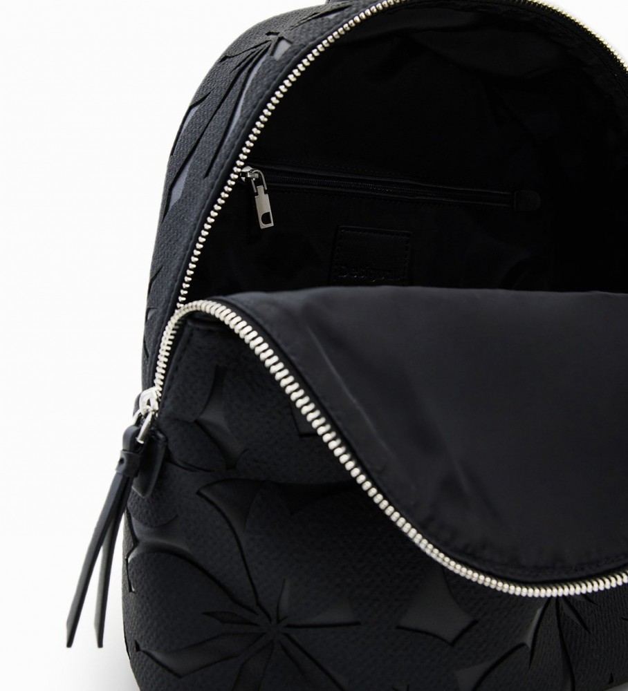 Mochila pequena Desigual Onyx Mombasa, preta