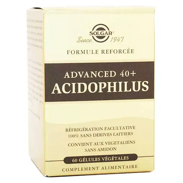 Solgar Advanced 40 Plus Acidophilus 60 cápsulas vegetais