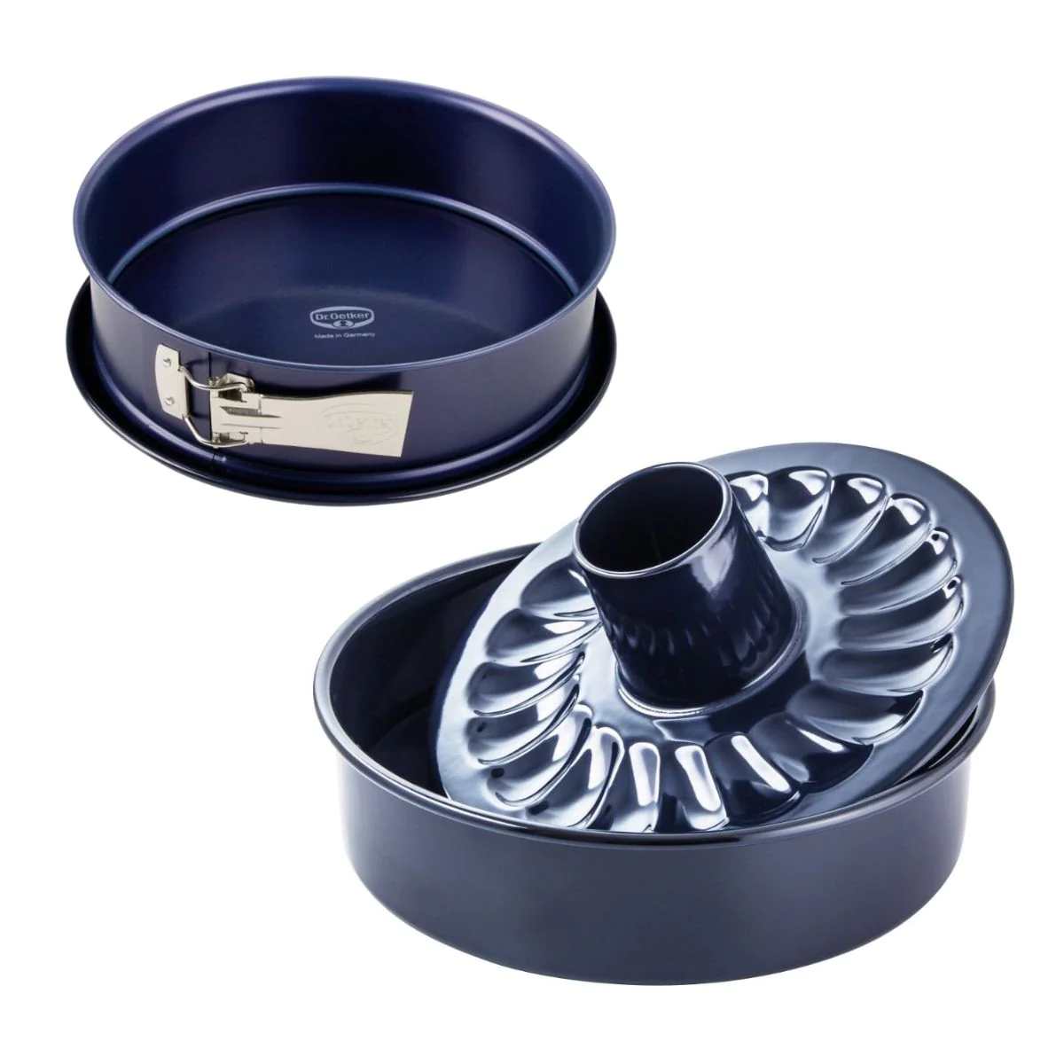 Moule à charnière 26 cm et moule à savarin fond amovible 28 cm Dr. Oet