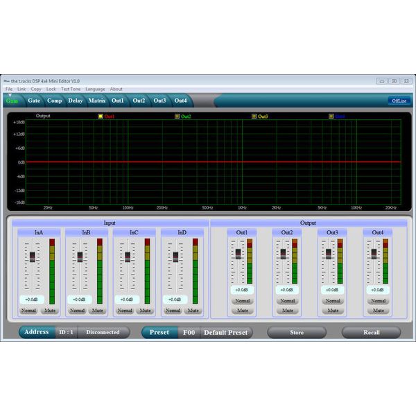the t.racks DSP 4x4 Mini