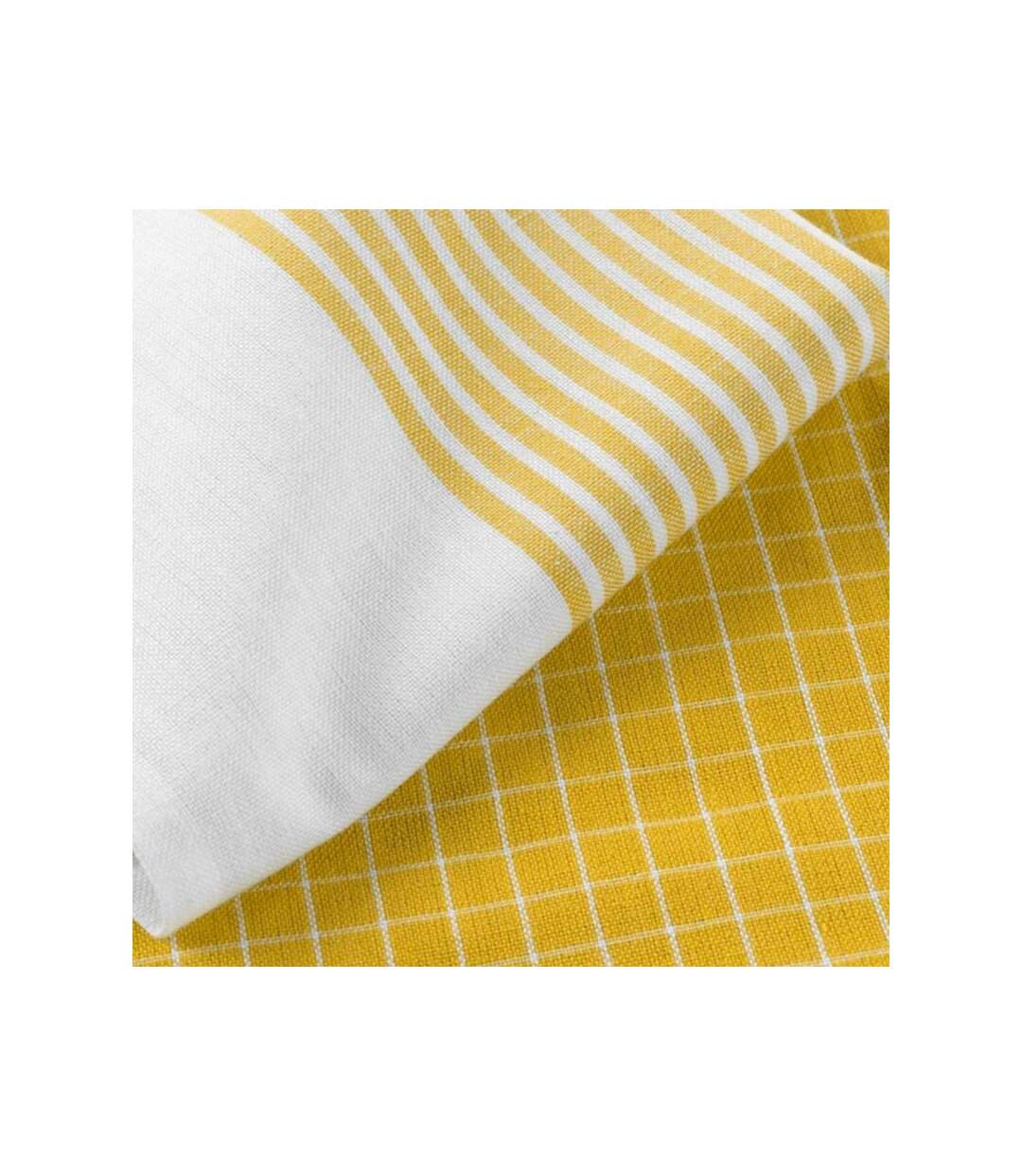 Lot de 2 Torchons Chef en Cuisine 50x70cm Jaune