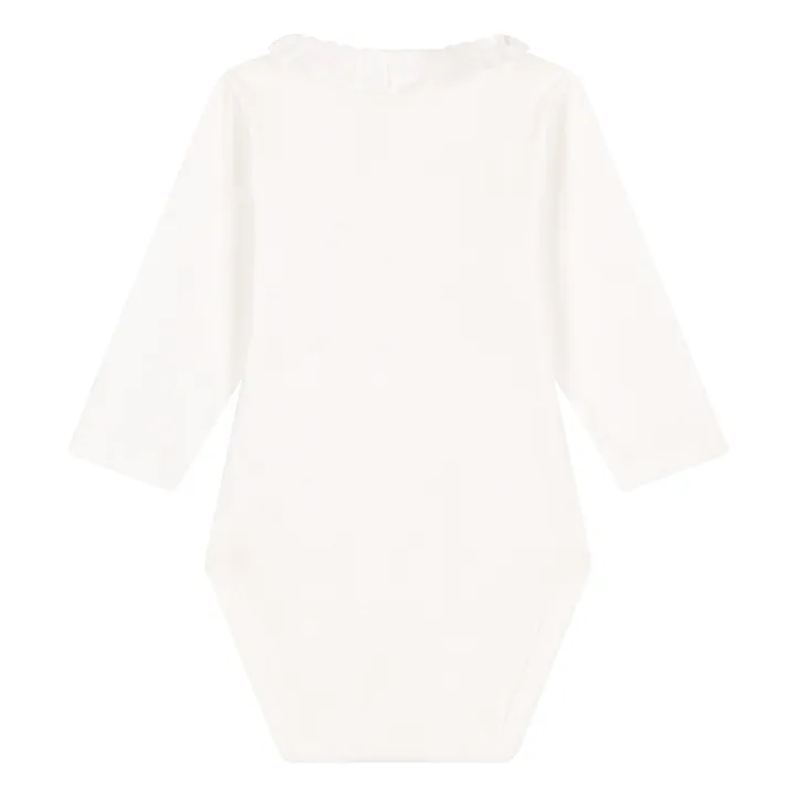 Petit Bateau Body Col Volant Macy | Ecru