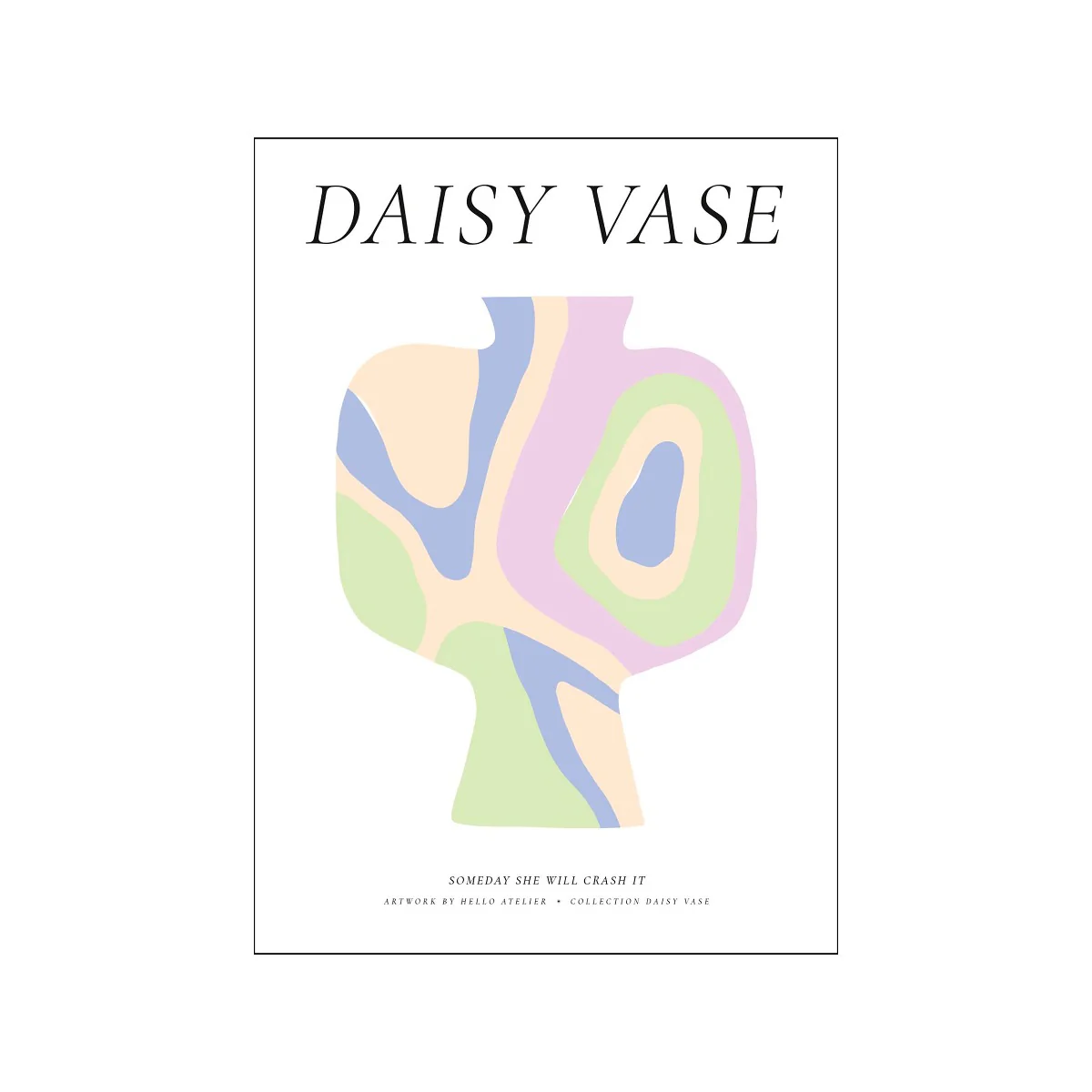 Poster & Frame  Hello Atelier plakat - Daisy Vase 03